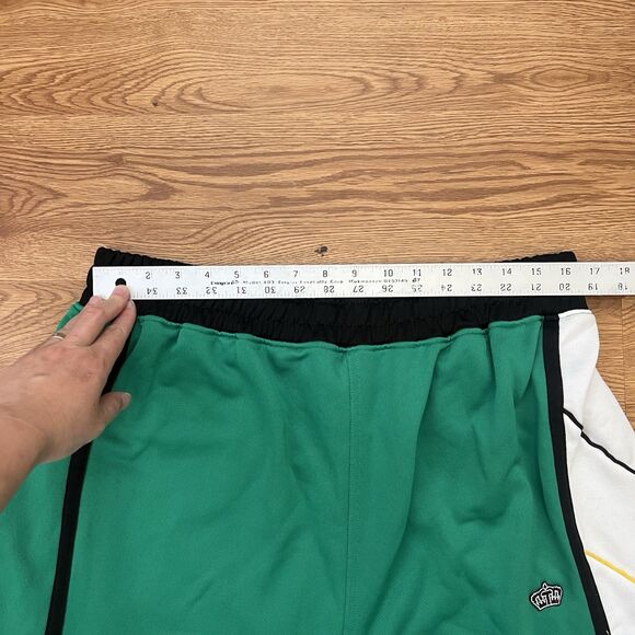 Troop Men’s Swingman Basketball Shorts Capoeira Green White Patched Sz XL - Picture 4 of 9